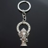 Unbranded Ganesha Buddha Elephant Pendants Steel Silver Keychain 50x28mm Gift