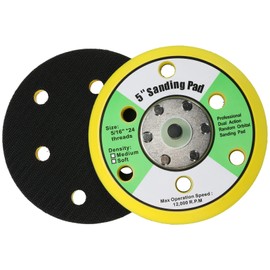 5Inch 6 Hole Hook and Loop Orbital Sander Replacement Pad Backing Pad for Air Sander