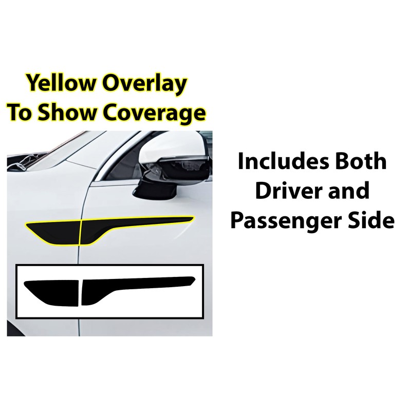 BOGAR TECH DESIGNS Side Badge Chrome Delete Overlay Film Compatible