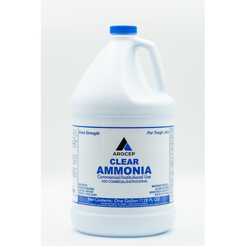 CPDI Clear Ammonia Cleaner Liquid, 2 Gallon, Multipurpose, Multi-Surface Cleaning