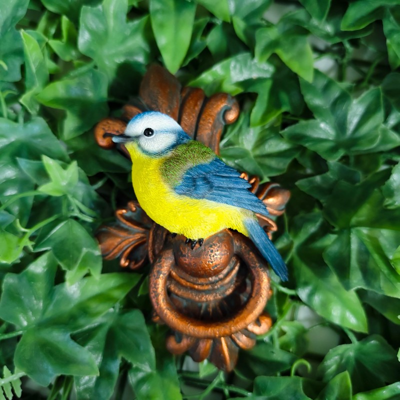 Vivid Arts - Wall Hanging - Blue Tit on Door