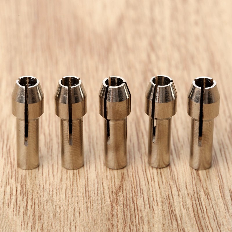5Pcs Brass Collet Adapter for Dremel Grinder Grinding Drill Chuck
