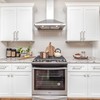 9BUILD 6 Pack 5 Inch Cabinet Handles Brushed Satin Nickel