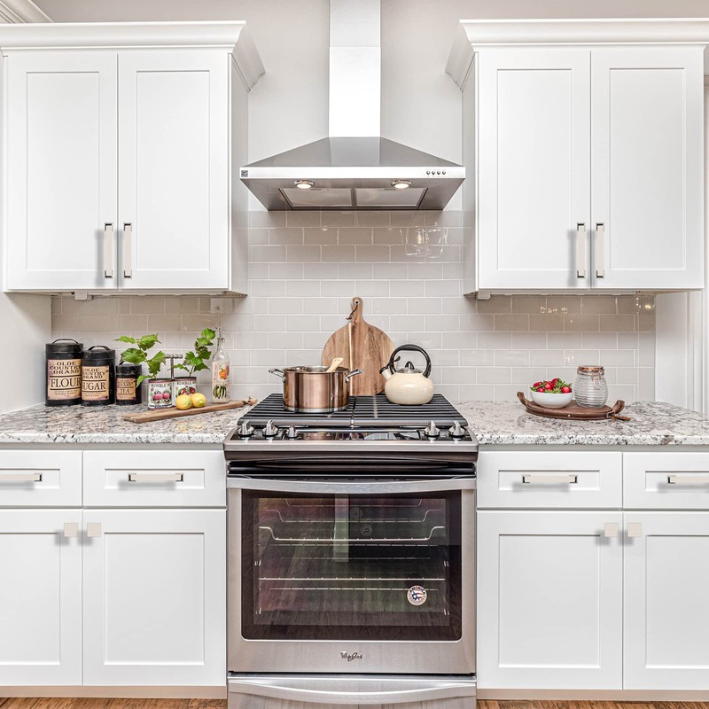 9BUILD 6 Pack 5 Inch Cabinet Handles Brushed Satin Nickel