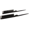 CocoBlack Naturals Peine de estilo de 3 filas para desenredar,