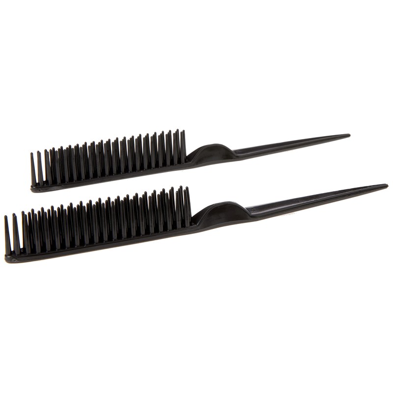 CocoBlack Naturals Peine de estilo de 3 filas para desenredar,