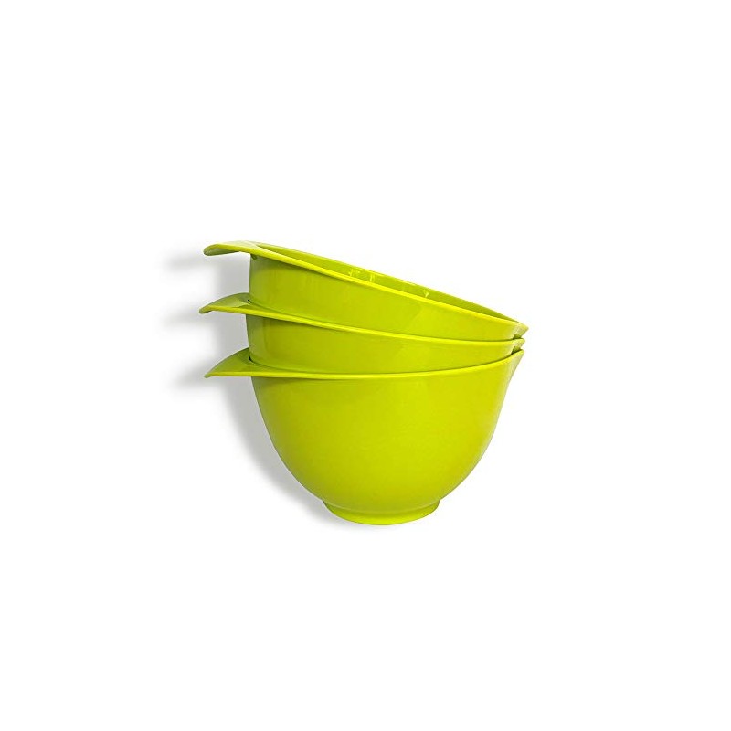 WePrep Mixing Bowl with spout and Handle | Green Set