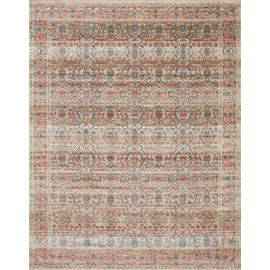 Loloi II Saban Collection SAB-05 Sand / Rust, Traditional Area Rug, 5'-3" x 7'-6"