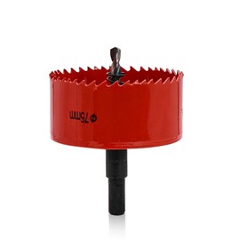 75mm Hole Saws Cutter, HSS Bi-Metal Drill Bit for Wood, Plastic, UPVC, Fiberglass and Plasterboard