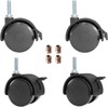 AAGUT 2" Swivel Stem Casters with Locking Brake Threaded 1/4"