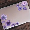 Anemone Purple Flowers Set for Car Decal Waterproof Vinyl Peel