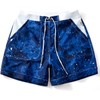 Taddlee Traje de baño para hombre de corte cuadrado, Azul
