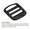 QUARKZMAN Metal Ladder Buckle Slider Tri-Glider Metal Adjustable Buckles 32