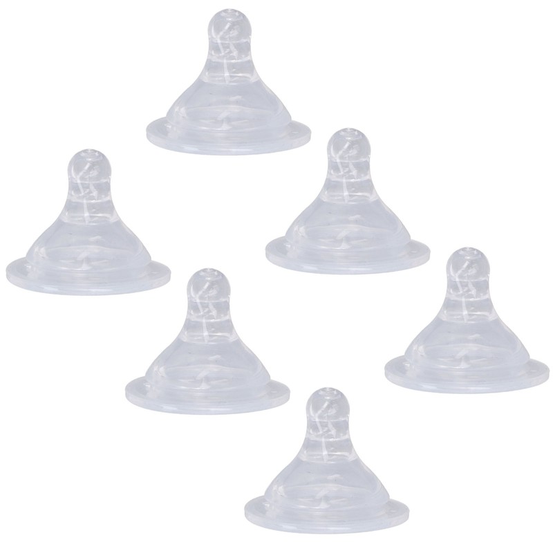10pcs Infant Silicone Nipples Baby Bottle Replacement Feeding Nipples for
