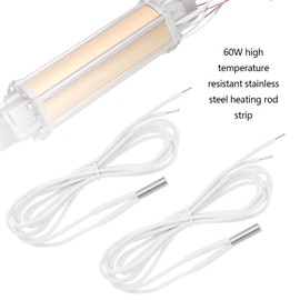 LT Easiyl 2pcs 24V 60W High-Temperature Heater Filter Element Compatible with Mosquito Hotend V6 Hotend PT100 Compatible with Volcano MK8 3D Printer White 6x20mm