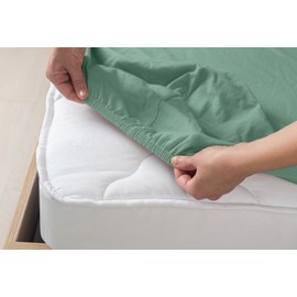 Livessa Fitted Sheet 90 x 200 cm Cotton Single Jersey Fabric 140 g/m², Fitted Sheet/Flat Sheet, Oeko-Tex Certified (M24M05FF9), Also Fits 90 x 190 cm Mattresses