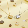 Anebake 2pzs Collar Dije Corazón Para Parejas Fotos Acero Inoxidable,regalos