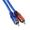 2pcs RCA Y Splitter Audio Jack Cable Adapter 1 Female