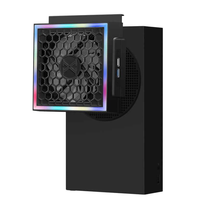 Cooling Fan LED 7 Light Modes 3 Speed USB3.0 USB2.0