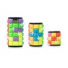 Magic 3D Puzzle Cube Rainbow Fidget Toys Cylinder Rotate Slide