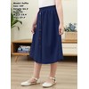 GORLYA Girls A-Line Elastic High Waist Pleated Swing Maxi Skirt