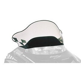 PowerMadd 11230 Cobra Windshield for Polaris Gen II - Tint with black checkers - Mid height