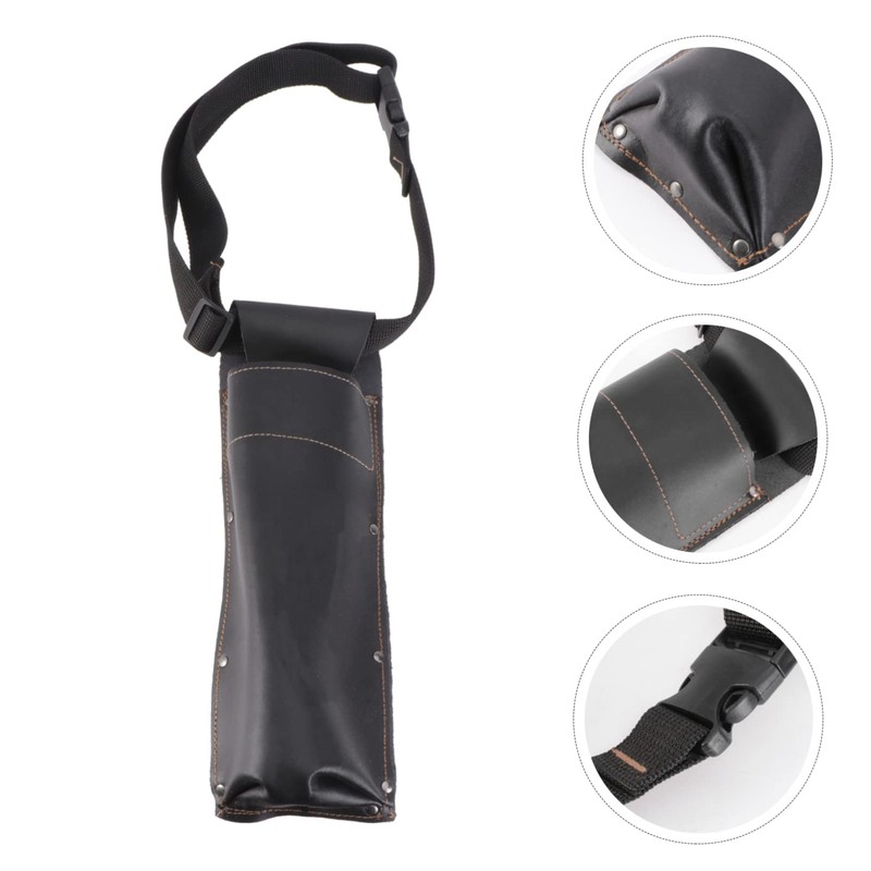 OATIPHO 1pc Scalding Welding Rod Storage Bag Cattle Leather Holder
