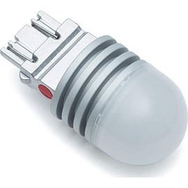 Kuryakyn 2886 Motorcycle Lighting: Replacement LED Light Bulb for Type 3157 Two-Circuit Applications, Red, Pack of 1