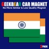 GEEKBEAR National Flag Car Magnet (India)