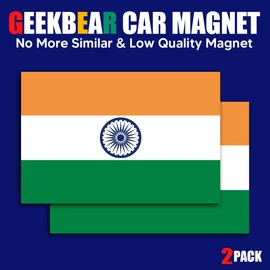 GEEKBEAR National Flag Car Magnet (India)