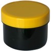 60 Ointment Containers, Cream Jars, Flat Black, 35 ml Capacity