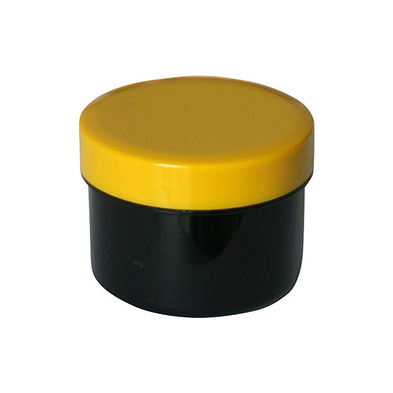 60 Ointment Containers, Cream Jars, Flat Black, 35 ml Capacity