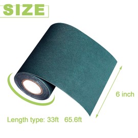 COBARYEN Turf Seam Artificial Grass Seaming Tape Self Adhesive Artificial Grass Tape for Indoor Outdoor Carpet Jointing, Connecting Garden Pet Rug, Lawn, Turf Mat (6in x 65.6ft)