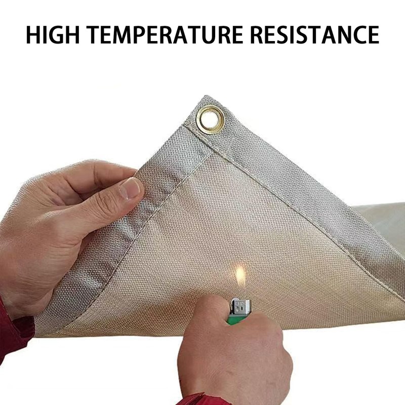 AWISEFULL Fire Pit Mat 24" x 32" Thickened Fireproof Wood