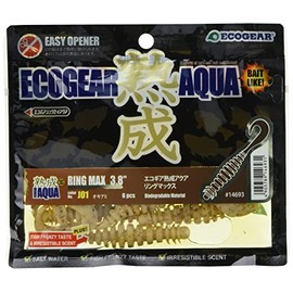 Ecogear Worm Aged Aqua Ring Max, 3-Inch J01 Brine Shrimp.