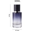 Black Perfume Atomizer Portable High-Grade Glass Spray 30ml Refillable Small