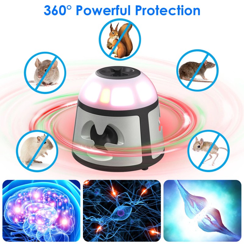 iMounTEK Ultrasonic Rodent Mouse Repeller Alarm Mice Repellent Squirrel Control