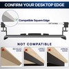 VIVO Large Height Adjustable Under Desk Keyboard Tray, C-clamp Mount