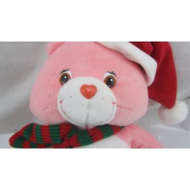 Play Along NWT - 2002 Play Along Care Bears Cheer Bear With Santa Hat 10" Plush Christmas