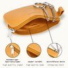 MANAGE Leather Key Case with Coin Compartment and Key Ring