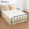RIMELA Light Beige Bed Skirt Queen Size 15 Inch Drop