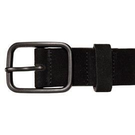 Lucky Brand Women's Leather Bold Fashion Statement Belts, Distressed Suede - Black, 32 Inch
