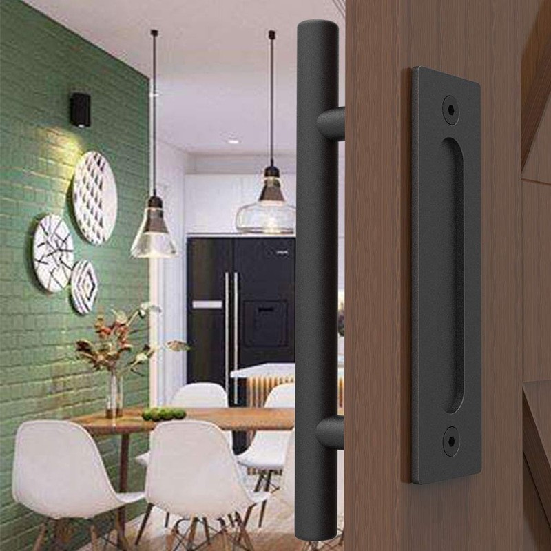 WOLFBIRD 24 cm Barn Door Handle, Sliding Door Pull Handle,