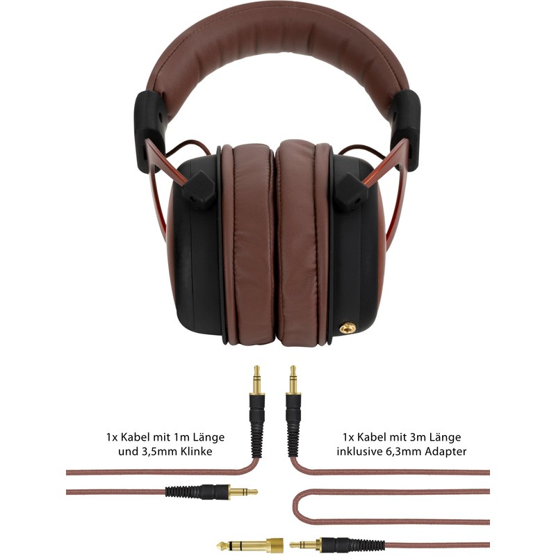 Pronomic KH-6093 KU Studio Headphones - Excellent Sound Isolation Outward