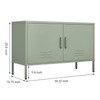IRONFFICE Metal Storage Cabinet,TV Stand Locker Cabinet,Wide Metal Accent Cabinet