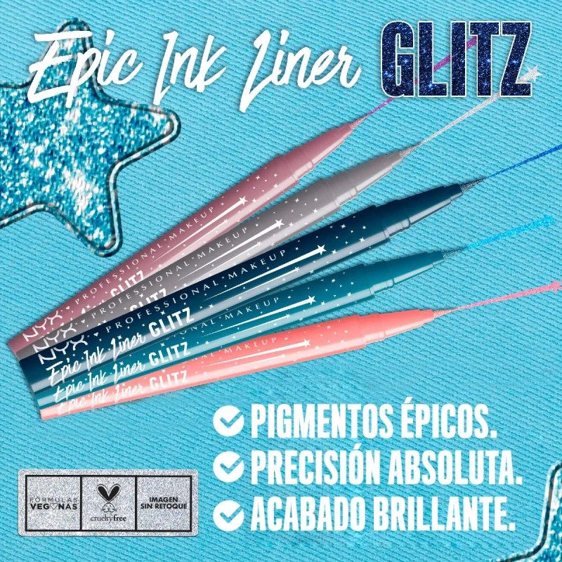 Delineador De Ojos Epic Ink Liner Glitz De Nyx