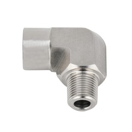 Avanty Stainless Steel 304 Forged Pipe Fitting 1/4" NPT Male x 1/4" NPT Female 90 Degree Street Elbow 2000psi
