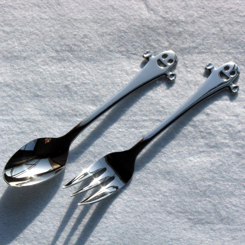 Nagao Tsubamesanjo Children's Collection Children's Spoon and Fork Set, Ciao,