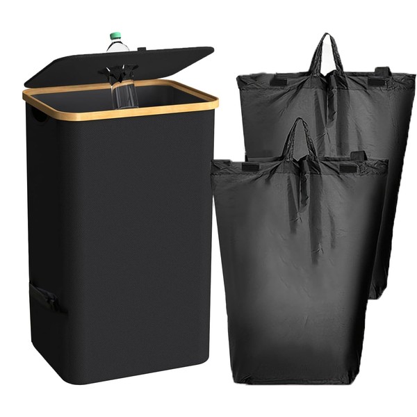 Kitchen Recycling Bin 100L, Indoor Recycling Bins 26 Gallon Large