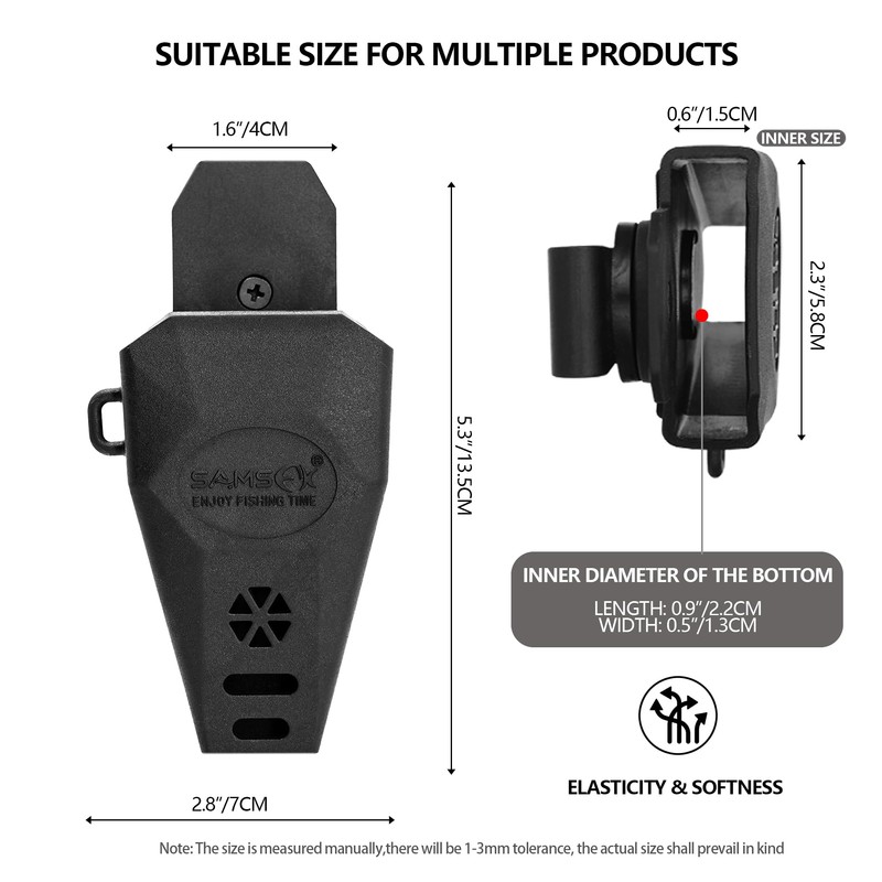 SAMSFX Fishing Pliers Sheath, Tool Holster, 360-Degree Rotatable Belt Clip,